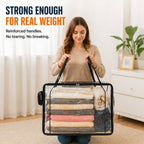 🎁💞LAST DAY 75% OFF ✨📦Pureluxo®Large Heavy-Duty Thick Plastic Clear Storage