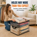 🎁💞LAST DAY 75% OFF ✨📦Pureluxo®Large Heavy-Duty Thick Plastic Clear Storage