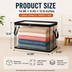 🎁💞LAST DAY 75% OFF ✨📦Pureluxo®Large Heavy-Duty Thick Plastic Clear Storage