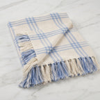 Plaid Tassel Throw Blanket