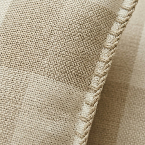 2pc Gingham Linen Cushion Cover with Stitched Edge