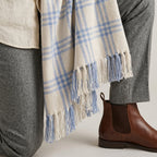 Plaid Tassel Throw Blanket