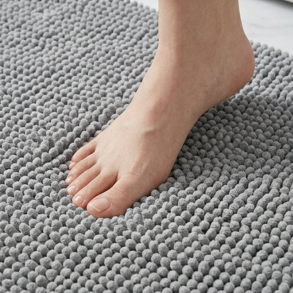 Ultra-Absorbent Chenille Bath Mat