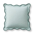 Scalloped Edge Linen Cushion Cover