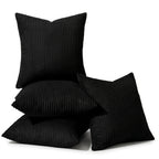4pc Ribbed Corduroy Cushion Cover
